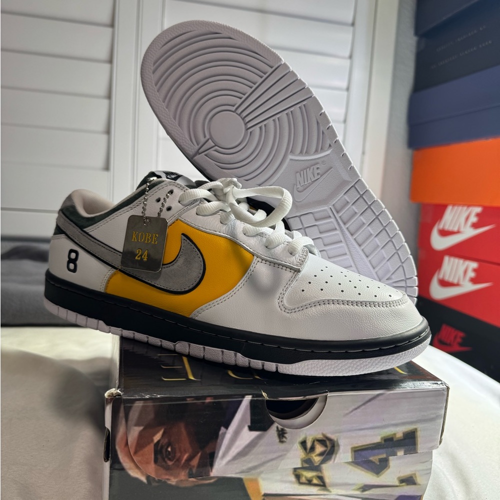 Size 11.5 Nike SB Dunk Low Pro ‘Kobe Bryant’ Custom Lakers